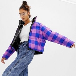 Collusion Reversible Cropped Puffer Jacket